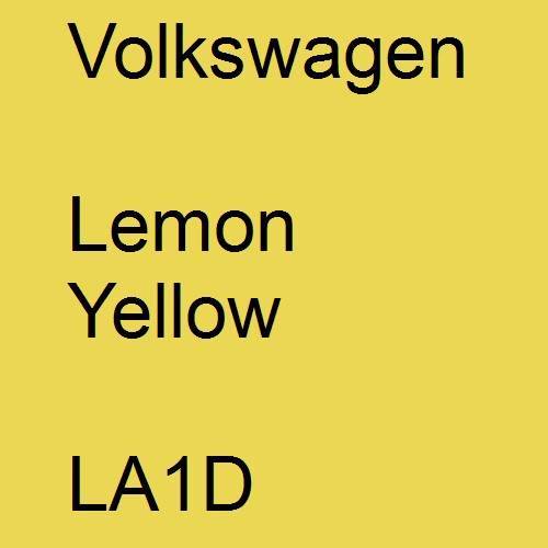 Volkswagen, Lemon Yellow, LA1D.